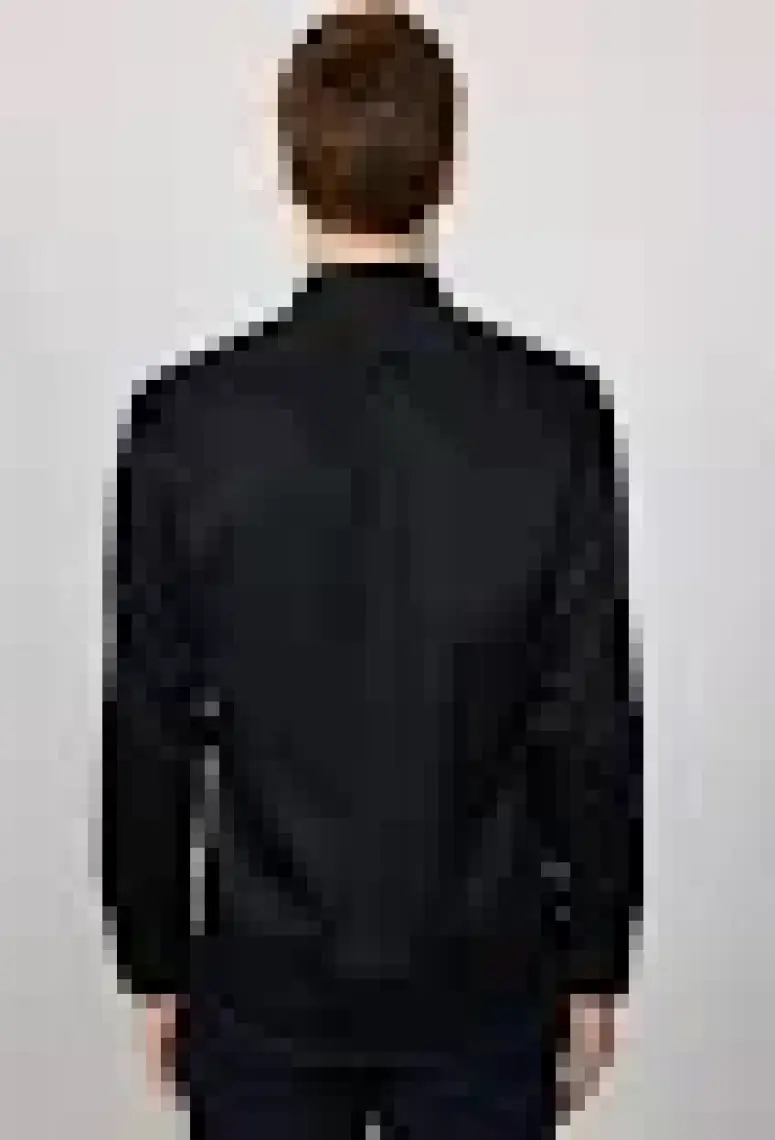 Tudors Slim Fit Non Iron Siyah Erkek Gömlek