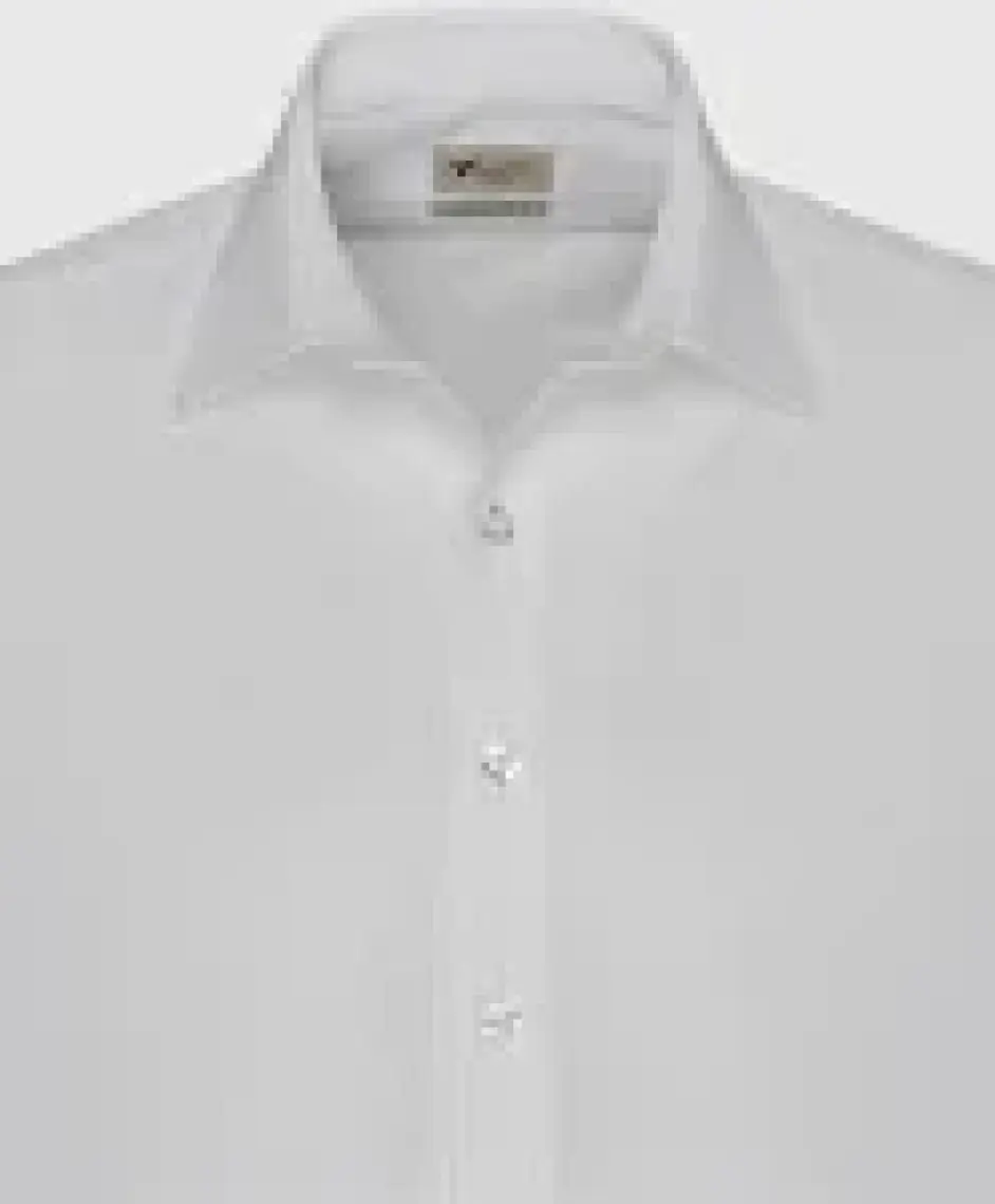 AC&Co / Altınyıldız Classics Erkek Beyaz Ütülemesi Kolay Slim Fit Dar Kesim Klasik Yaka Pamuklu Gömlek