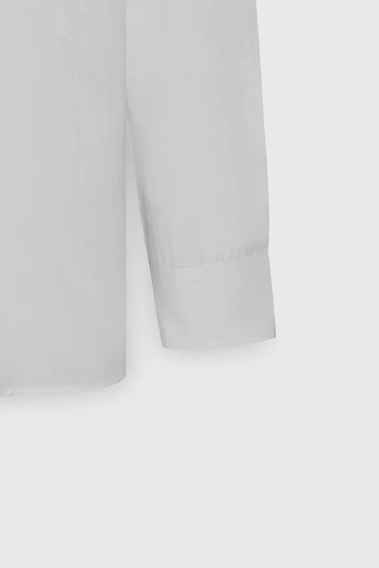 AC&Co / Altınyıldız Classics Erkek Beyaz Ütülemesi Kolay Slim Fit Dar Kesim Klasik Yaka Pamuklu Gömlek