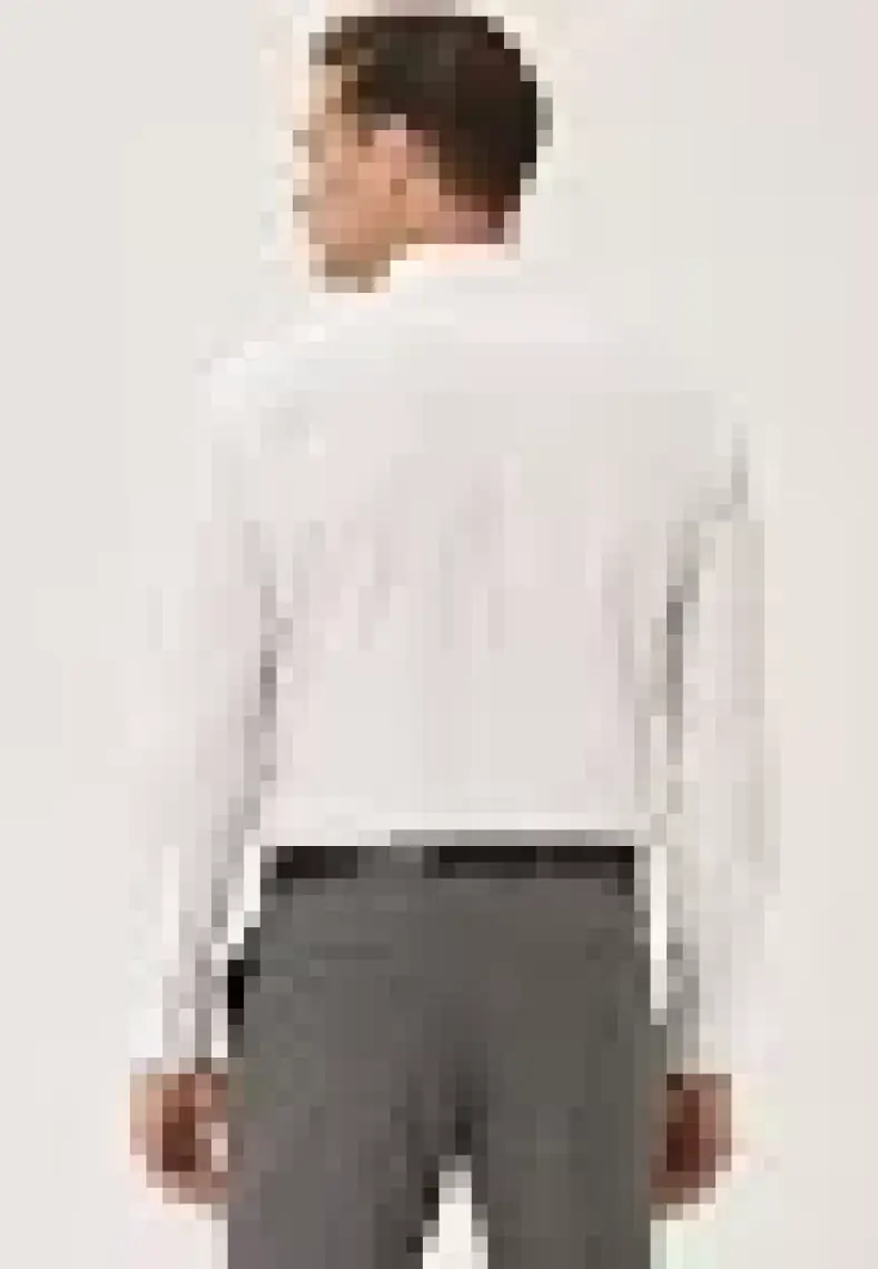 AC&Co / Altınyıldız Classics Erkek Beyaz Ütülemesi Kolay Slim Fit Dar Kesim Klasik Yaka Pamuklu Gömlek