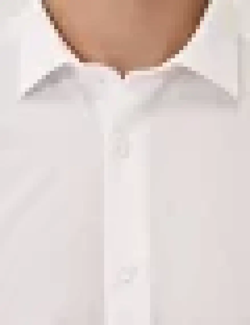 AC&Co / Altınyıldız Classics Erkek Beyaz Ütülemesi Kolay Slim Fit Dar Kesim Klasik Yaka Pamuklu Gömlek