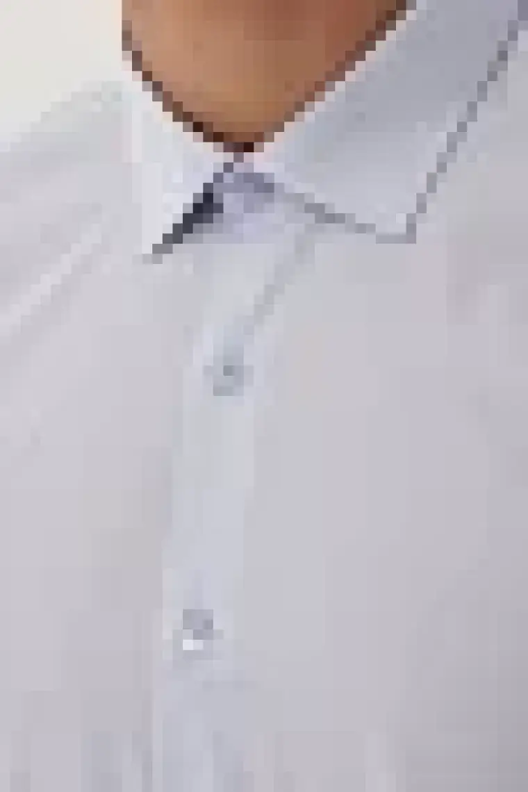 AC&Co / Altınyıldız Classics Erkek Açık Mavi Ütülemesi Kolay Slim Fit Dar Kesim Klasik Yaka Pamuklu Gömlek