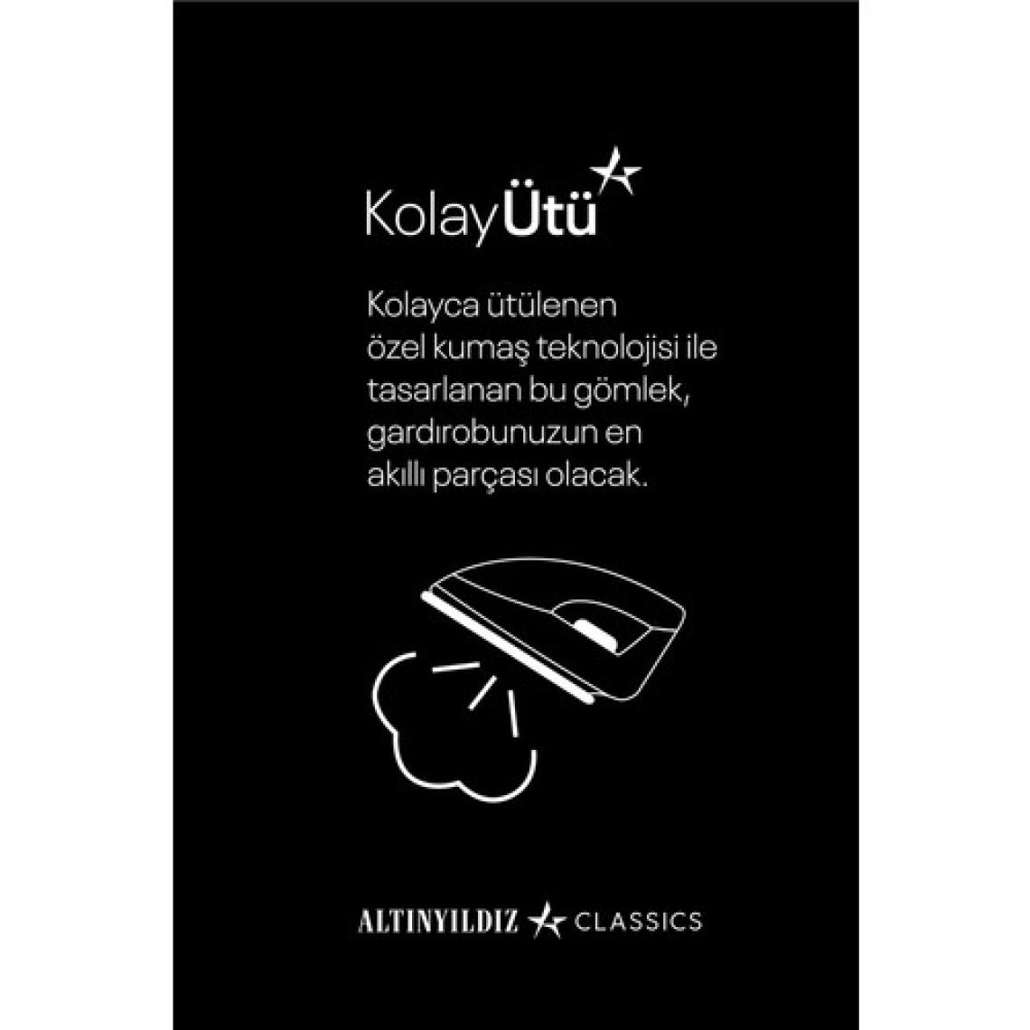 AC&Co / Altınyıldız Classics Erkek Beyaz Ütülemesi Kolay Slim Fit Dar Kesim Klasik Yaka Pamuklu Gömlek