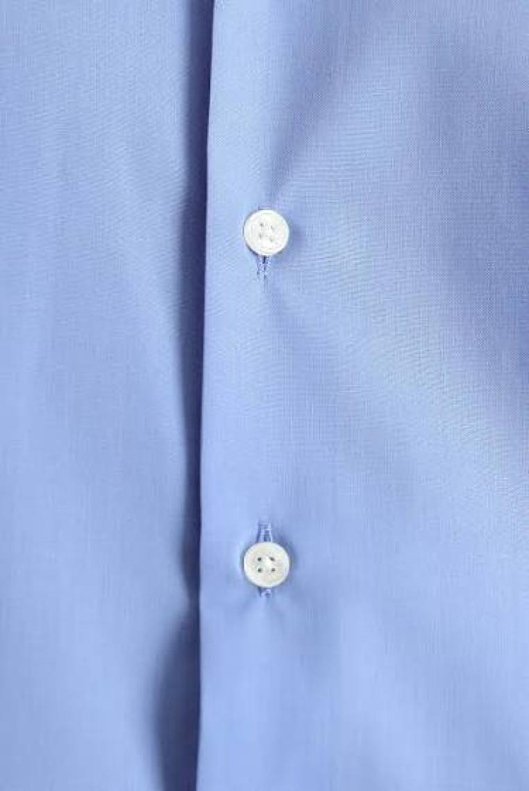 Uzun Kol Slim Fit Dar Kesim Non Iron Ütü Gerektirmeyen Pamuklu Gömlek