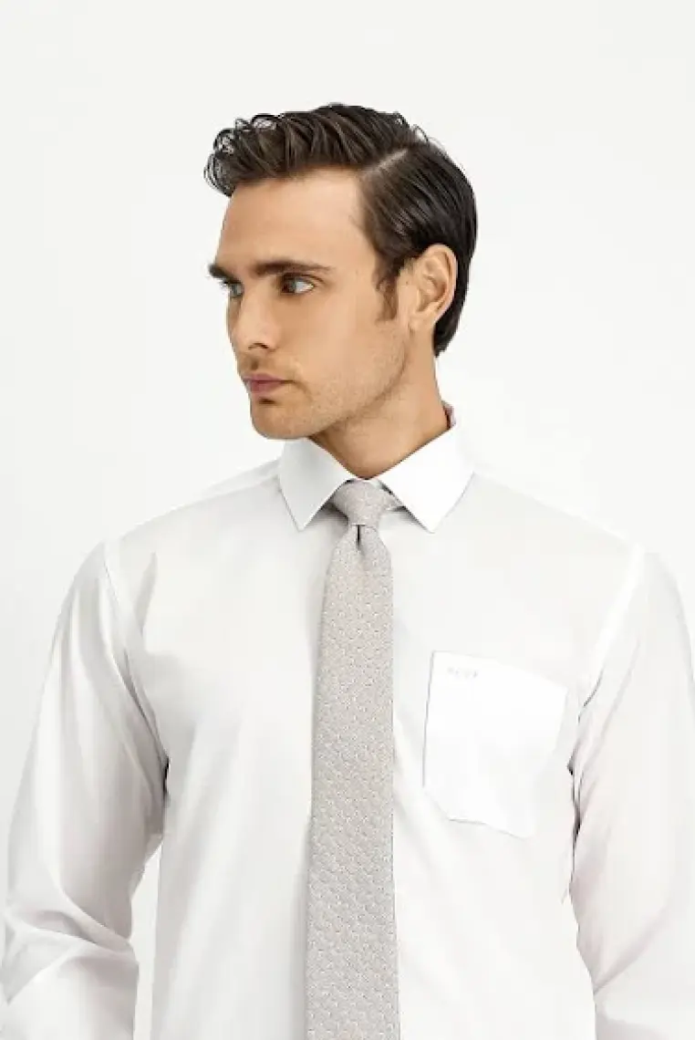 Uzun Kol Regular Fit Non Iron Ütü Gerektirmeyen Pamuklu Gömlek