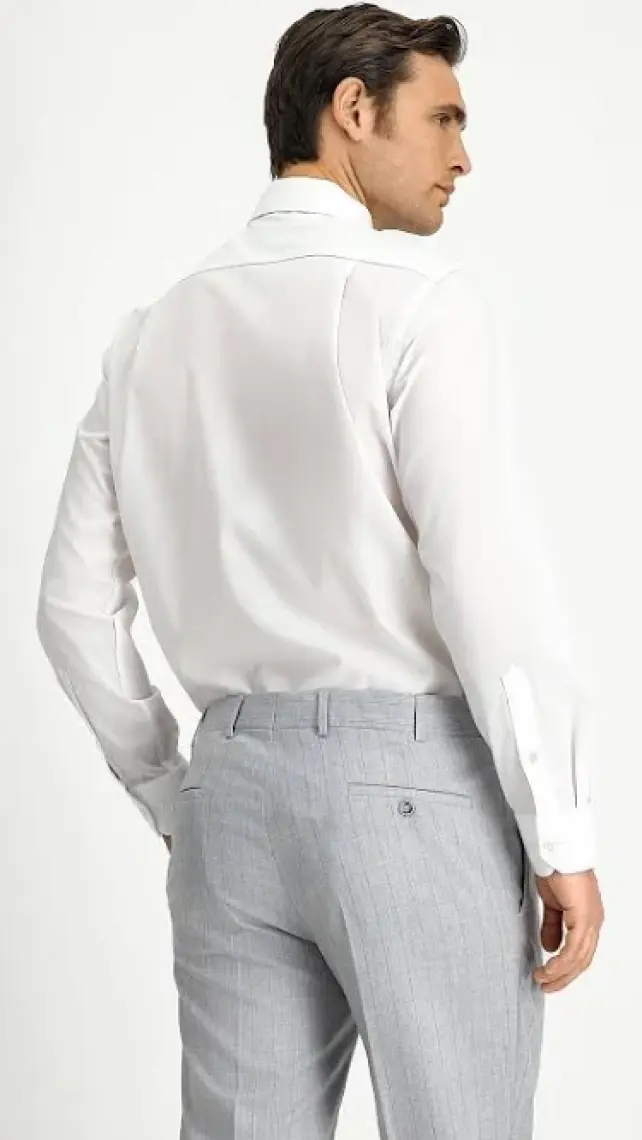 Uzun Kol Regular Fit Non Iron Ütü Gerektirmeyen Pamuklu Gömlek