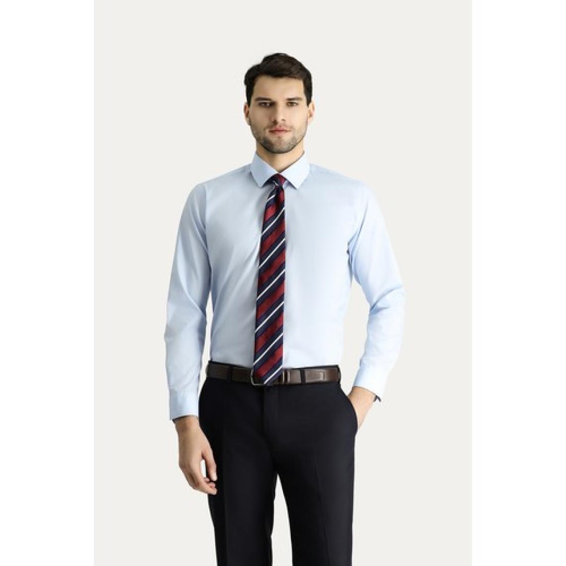 Uzun Kol Slim Fit Dar Kesim Non Iron Ütü Gerektirmeyen Pamuklu Gömlek