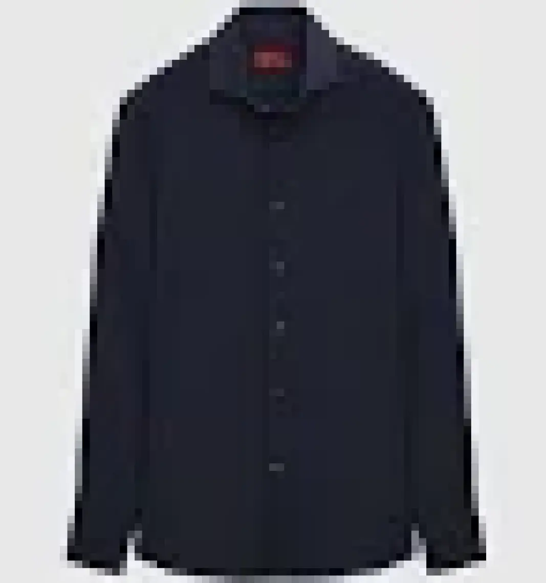 Slim Fit Lacivert Italyan Yaka Armürlü Uzun Kollu Kolay Ütülenebilir Nefes Alan Dört Mevsim 2HF02ORT3185