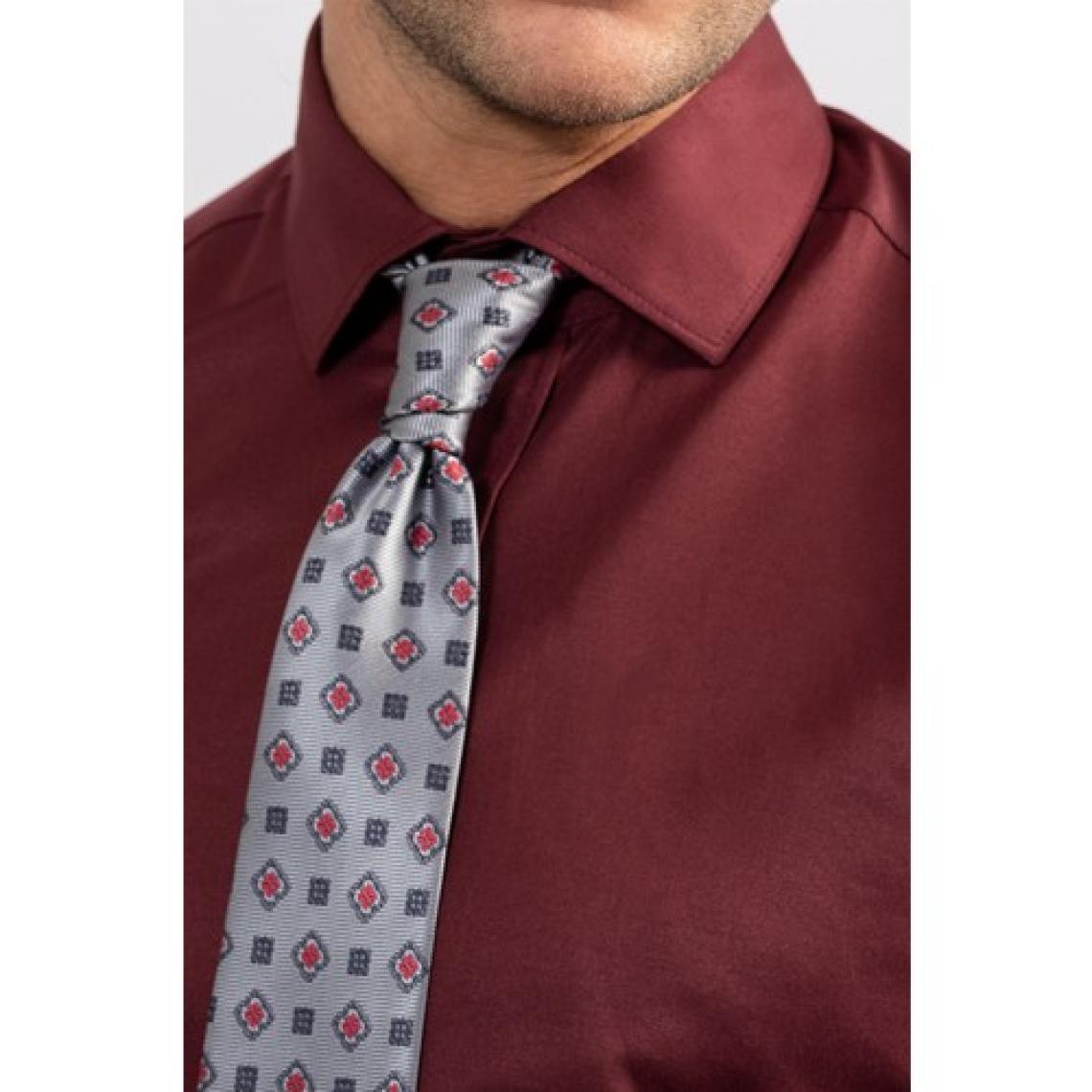Tudors Modern Slim Fit Düz Saten Erkek Gömlek