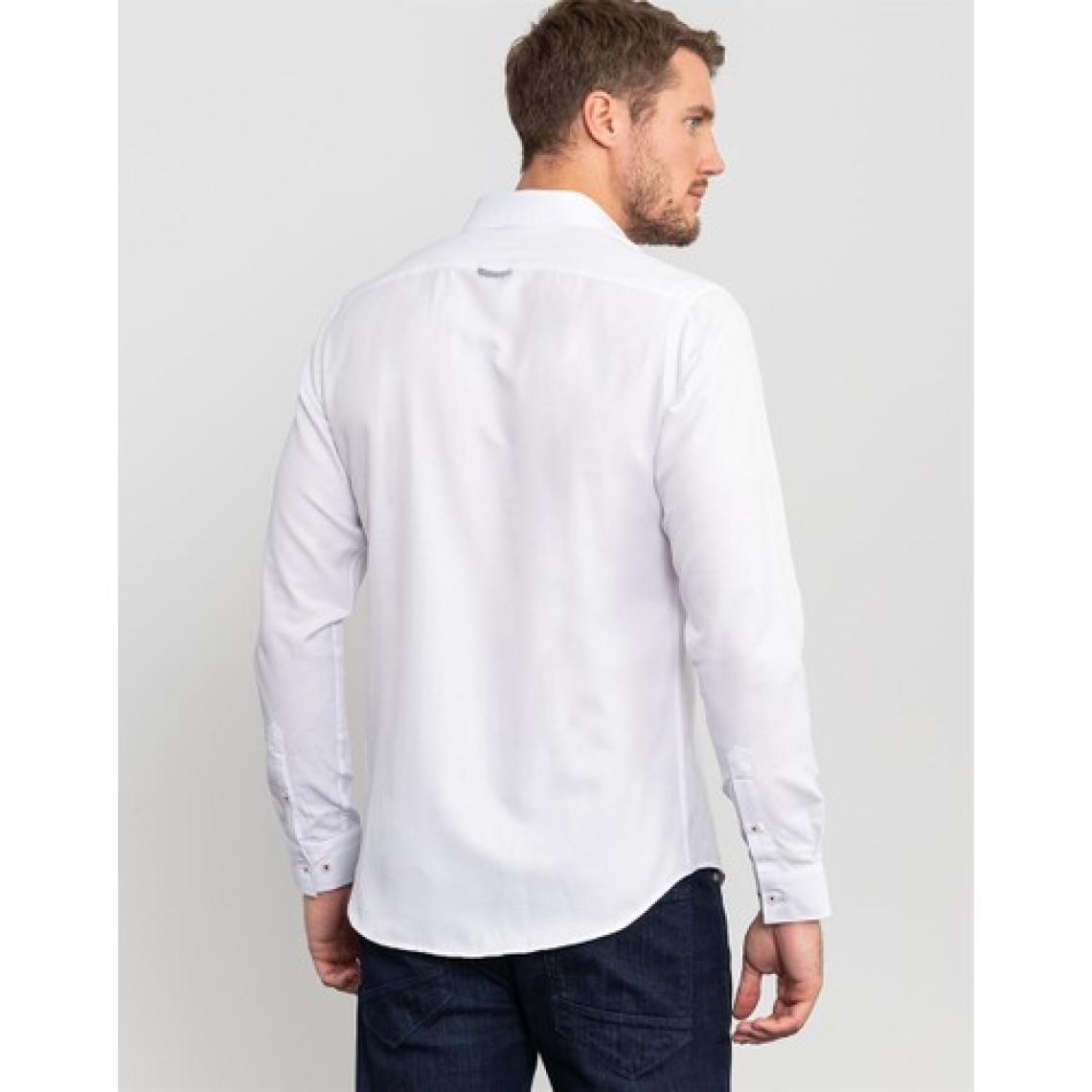 Tudors Slim Fit Düz Beyaz Erkek Gömlek
