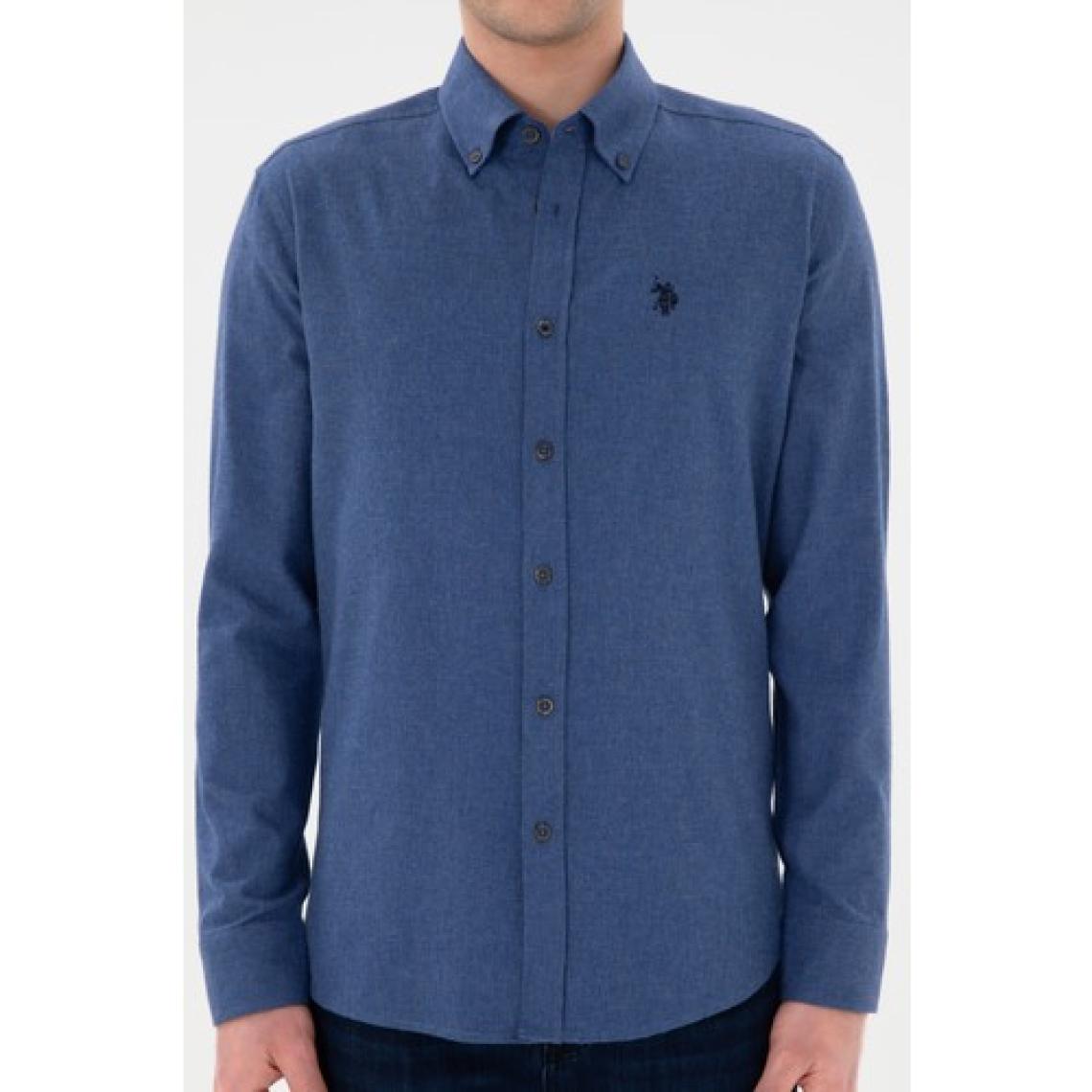 U.S. Polo Assn. Erkek İndigo Gömlek Basic 50296757-VR028