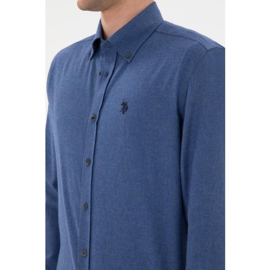 U.S. Polo Assn. Erkek İndigo Gömlek Basic 50296757-VR028