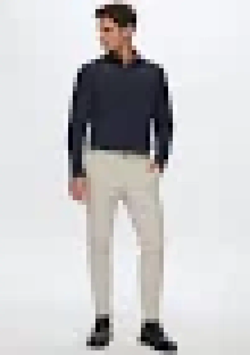 Slim Fit Lacivert Italyan Yaka Dar Kesim Klasik Kravatlık Uzun Kollu Kolay Ütülenebilir Ne 2HF02ORT4185