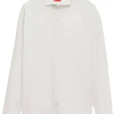 Slim Fit Beyaz Italyan Yaka Armürlü Uzun Kollu Kolay Ütülenebilir Nefes Alan Dört Mevsim Gö 2HF02ORT3185