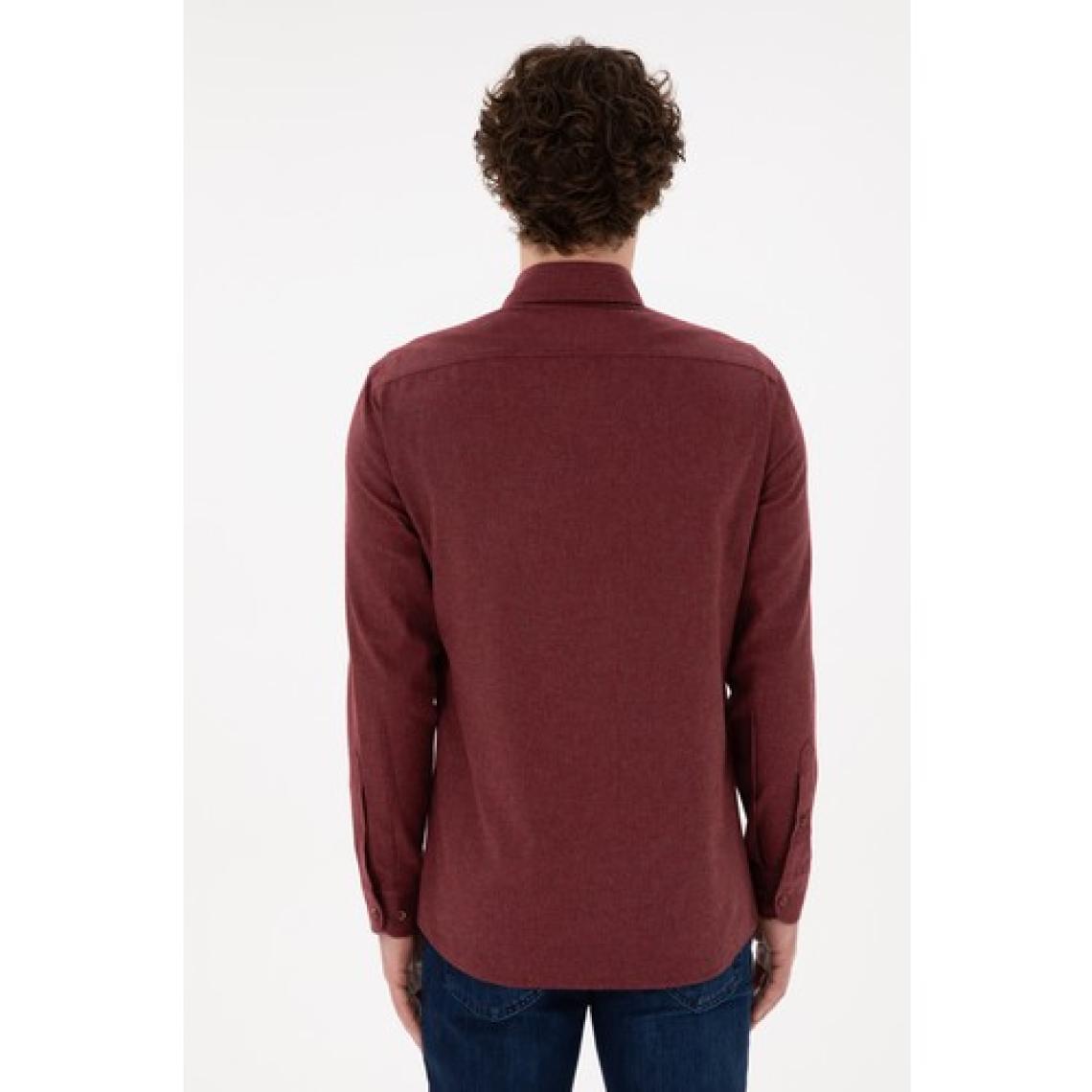 U.S. Polo Assn. Erkek Bordo Gömlek Basic 50296757-VR014