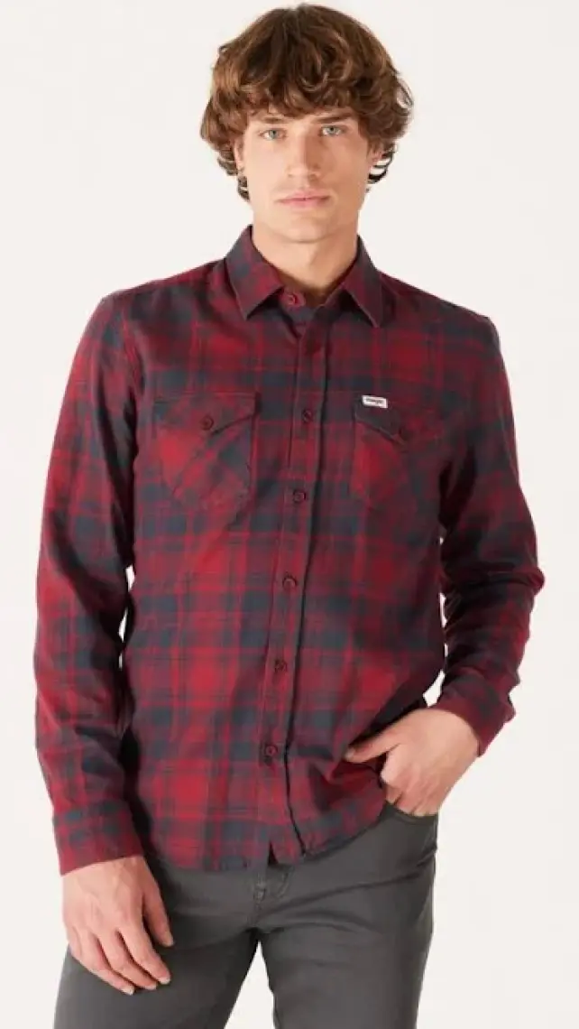 Wrangler Regular Fit Normal Kesim %100 Pamuk Uzun Kollu Gömlek