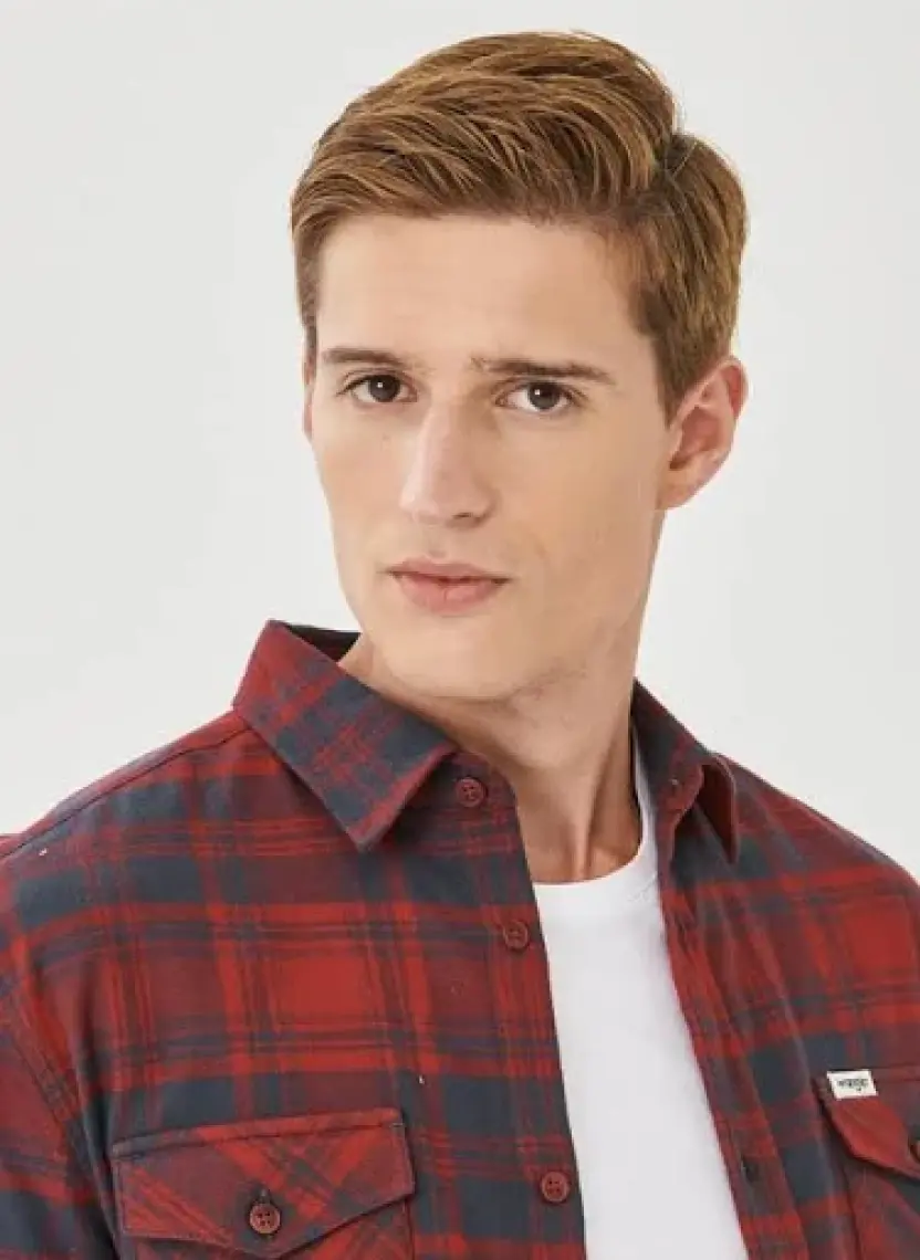 Wrangler Regular Fit Normal Kesim %100 Pamuk Uzun Kollu Gömlek