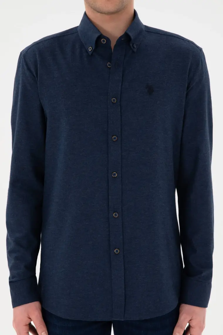 U.S. Polo Assn. Erkek Lacivert Gömlek Basic 50296757-VR033