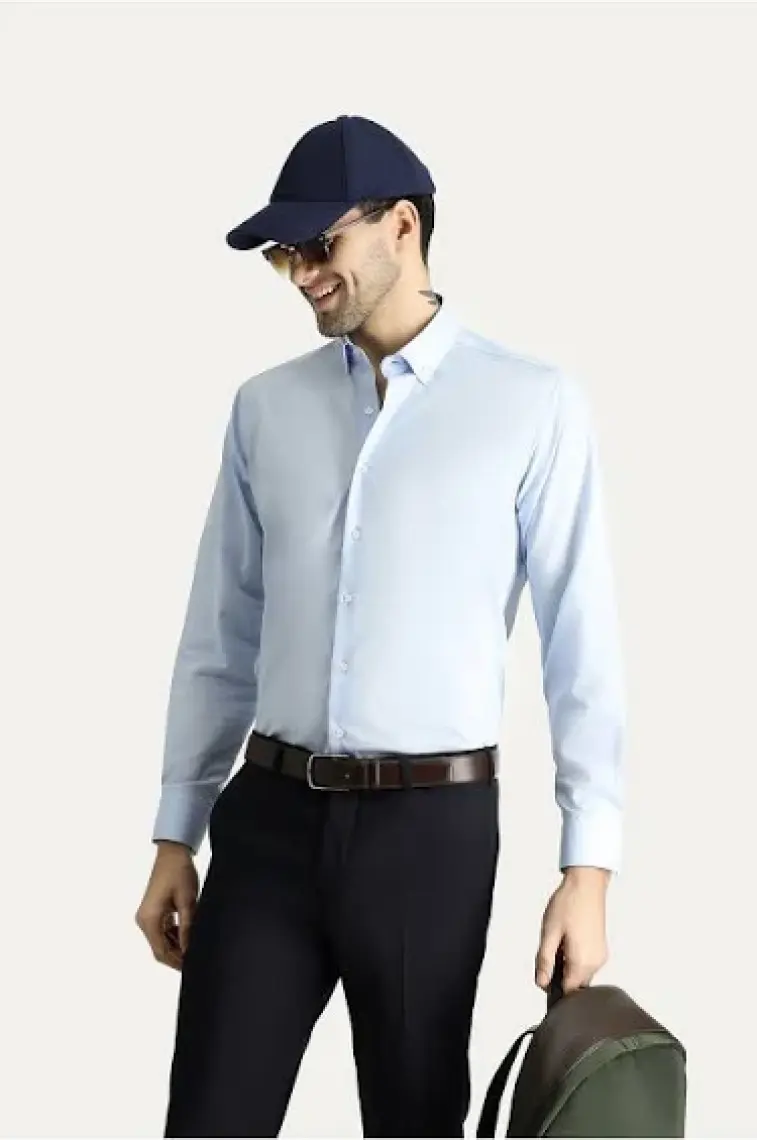 Uzun Kol Regular Fit Non Iron Ütü Gerektirmeyen Pamuklu Gömlek