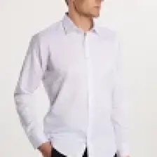 Tudors Modern Slim Fit Düz Saten Erkek Gömlek