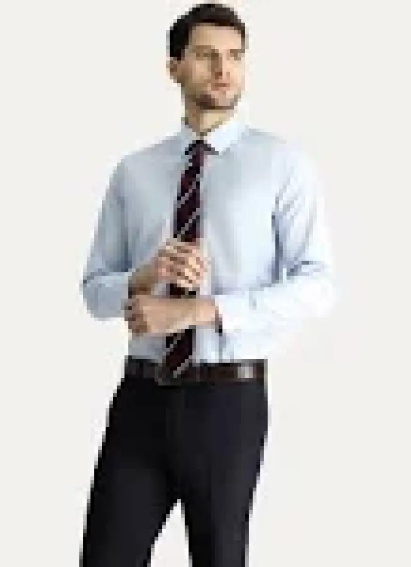 Uzun Kol Slim Fit Dar Kesim Non Iron Ütü Gerektirmeyen Pamuklu Gömlek