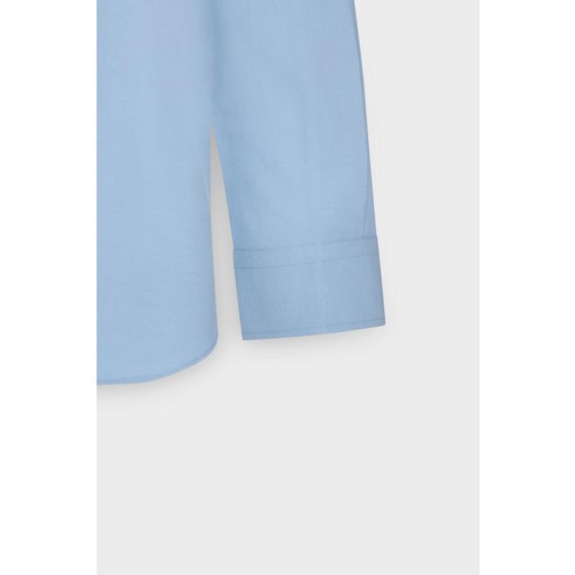 Altınyıldız Classics Erkek Mavi Düğmeli Yaka Kolay Ütülenebilir Pamuklu Slim Fit Dar Kesim Oxford Gömlek