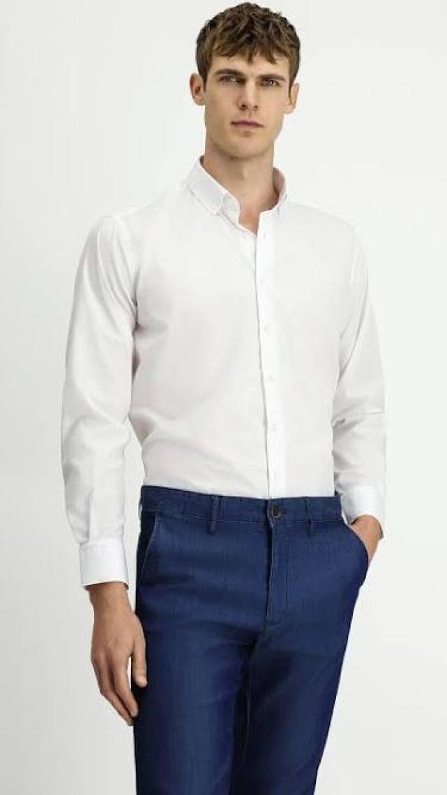 Uzun Kol Regular Fit Non Iron Ütü Gerektirmeyen Pamuklu Gömlek