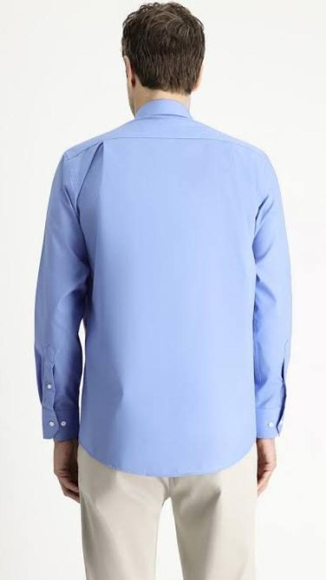 Uzun Kol Regular Fit Non Iron Ütü Gerektirmeyen Pamuklu Gömlek
