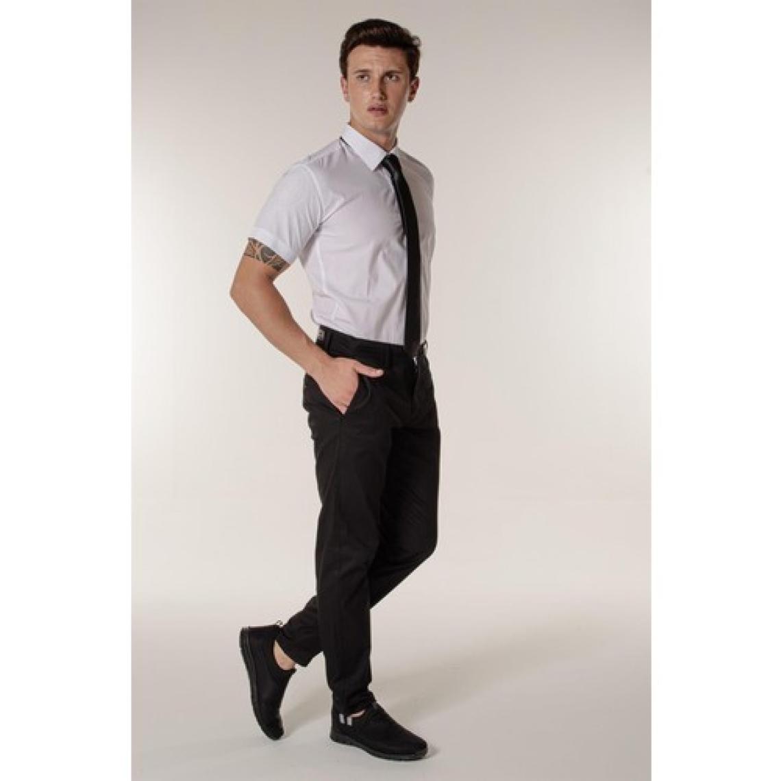 Beyaz Slim Fit Erkek Gömlek Kısa Kollu