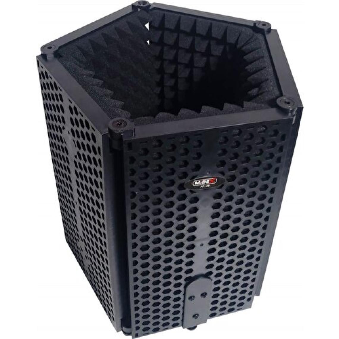 Midex PF-43 Mikrofon Ses Yalıtım İzolasyon Paneli 5 Bölümlü Ayaklı (69x26 cm)