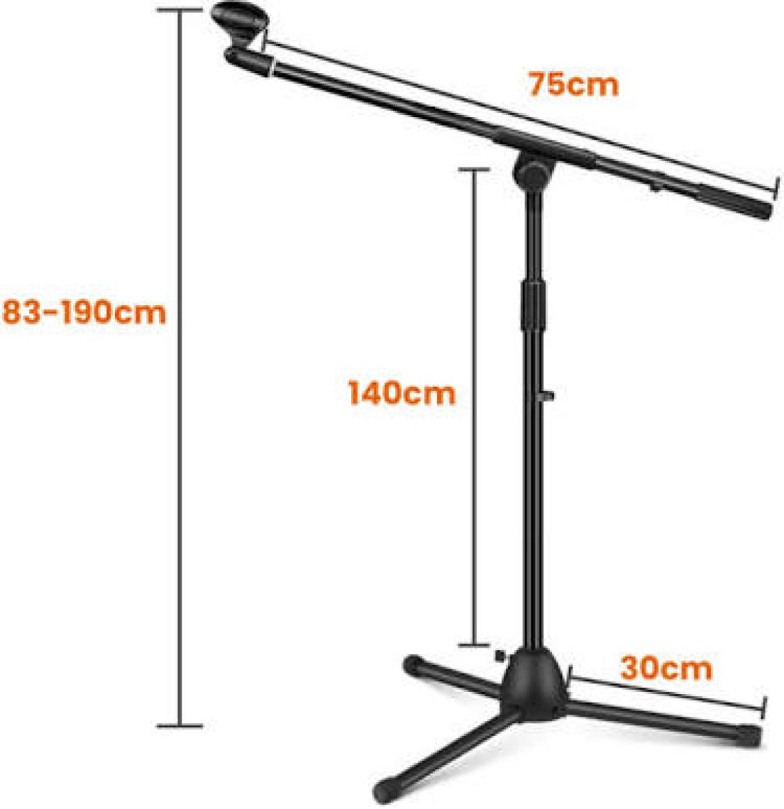 Larkin MS200 Profesyonel Mikrofon Standı Sehpası (Taşıma Çantalı)