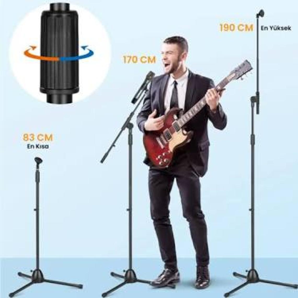 Larkin MS200 Profesyonel Mikrofon Standı Sehpası (Taşıma Çantalı)