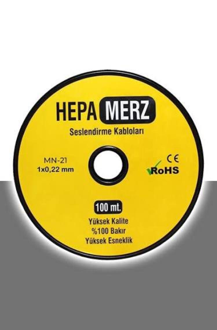 Hepa Merz Mn-21 Tam Bakır Mono Mikrofon Kablosu 100 Mt.