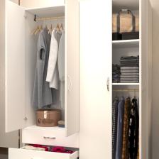 Kenzlife gardırop 4 kapaklı kapılı 2 çekmeceli orkide byz 180*120*42 gardolap dolap