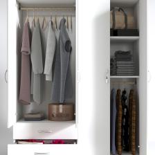 Kenzlife gardırop 4 kapaklı kapılı 2 çekmeceli orkide byz 180*120*42 gardolap dolap