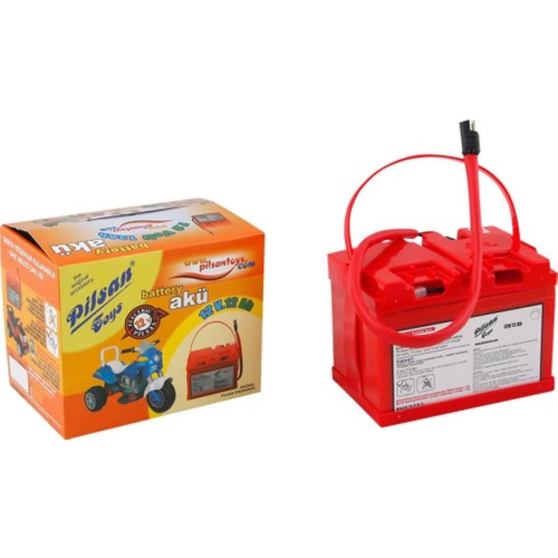 Pilsan 12 Volt - 12 Ah Uzun Kablolu Siyah Soketli Akü Seti
