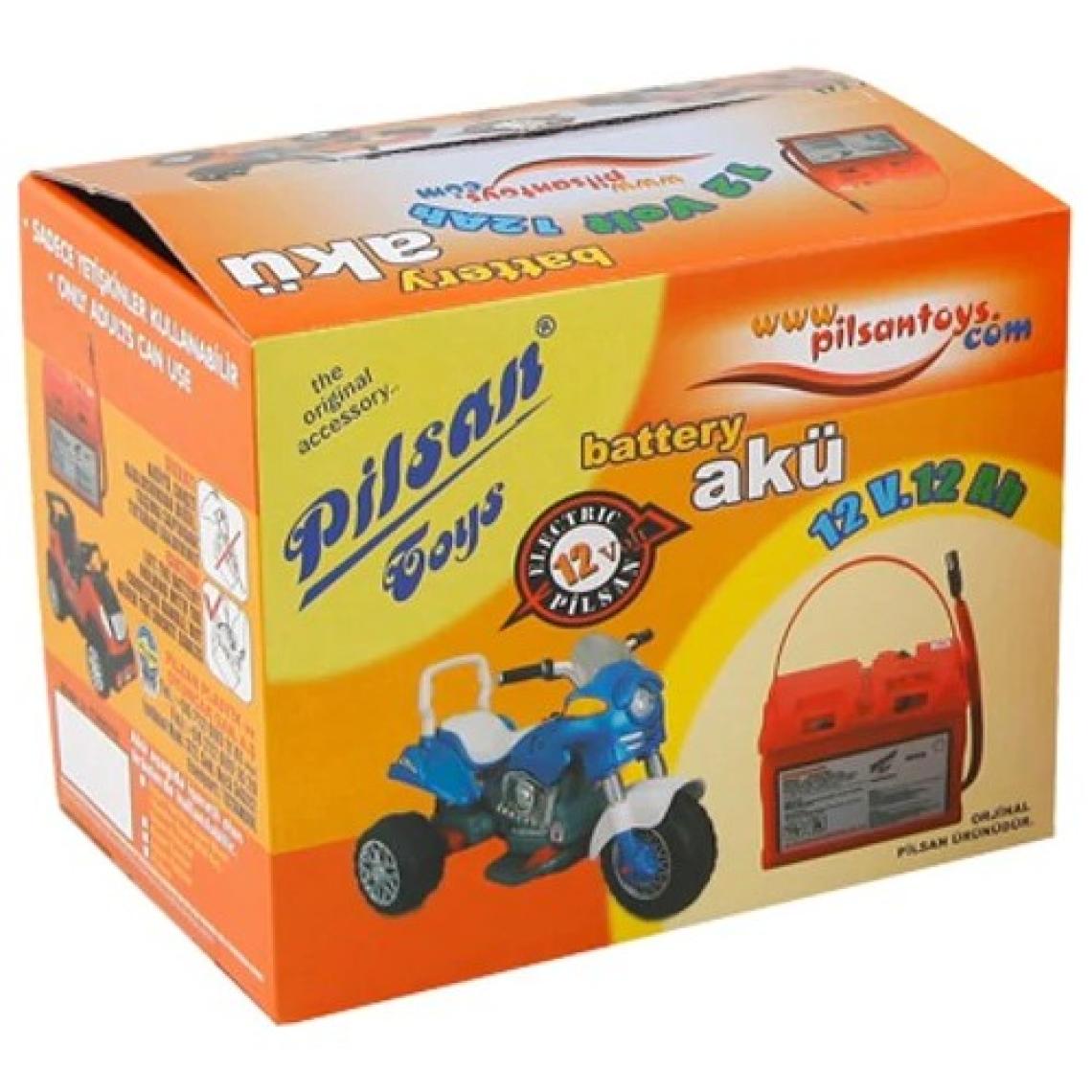 Pilsan 12 Volt - 12 Ah Uzun Kablolu Siyah Soketli Akü Seti