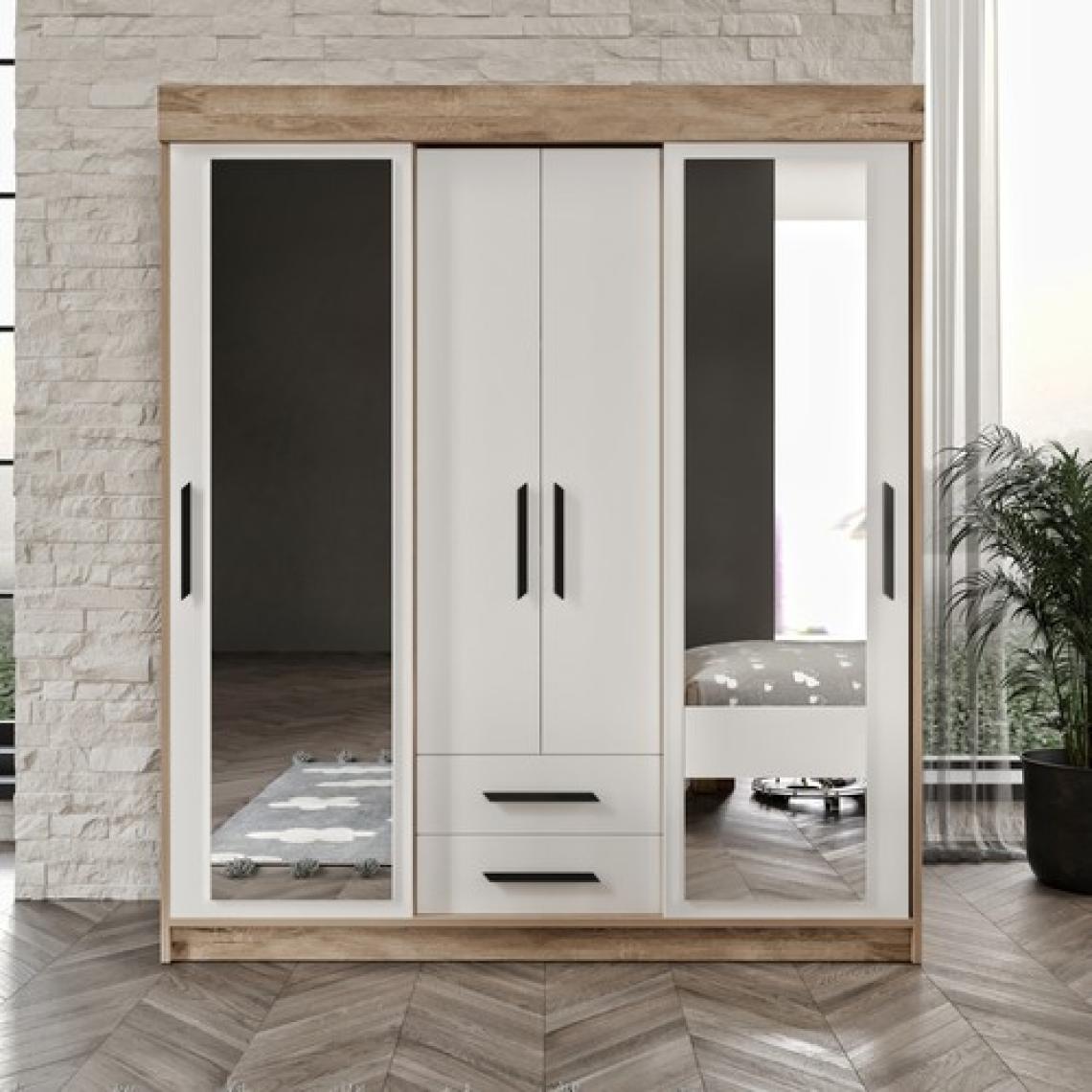 Afilli Ildır Çocuk Odası Takımı Tamamı Mdf Flora Beyaz Aynalı