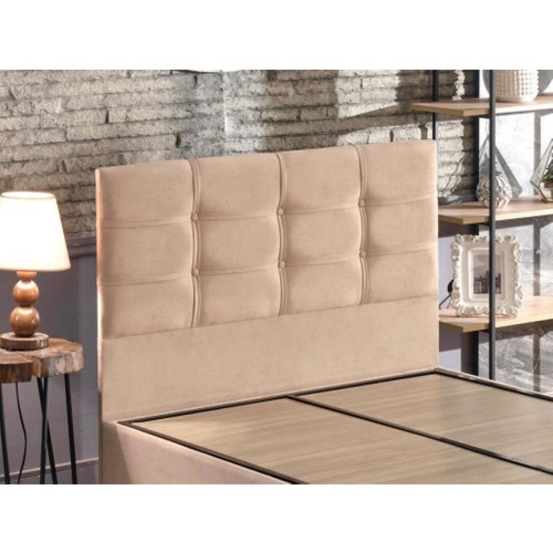 Niron Yatak Polo Tek Kişilik Yatak Başlığı - 120 cm Sütlü Kahve Kumaş Başlık