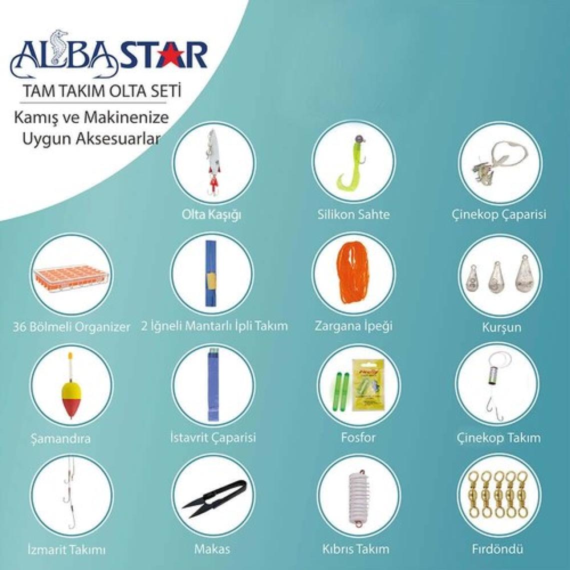 AlbaStar Tam Takım Göl ve Deniz Olta Seti