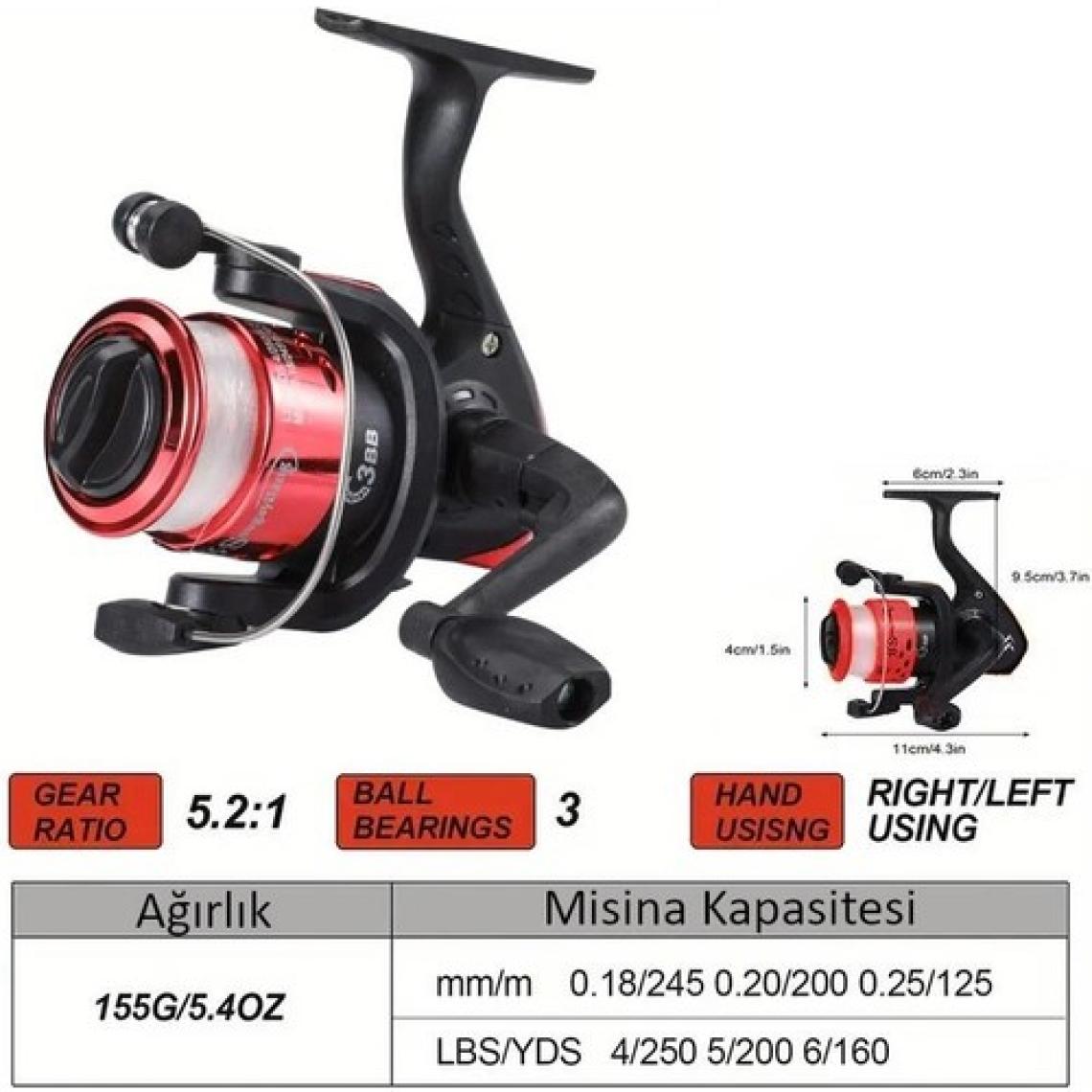 Valkyrie 1.5m Lrf Spin Olta Kamış Seti Motorlu Misinalı Kullanıma Hazır
