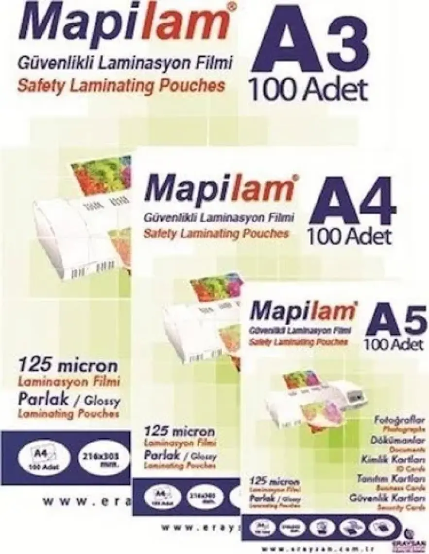 A5 125 Mic Laminasyon Kaplama