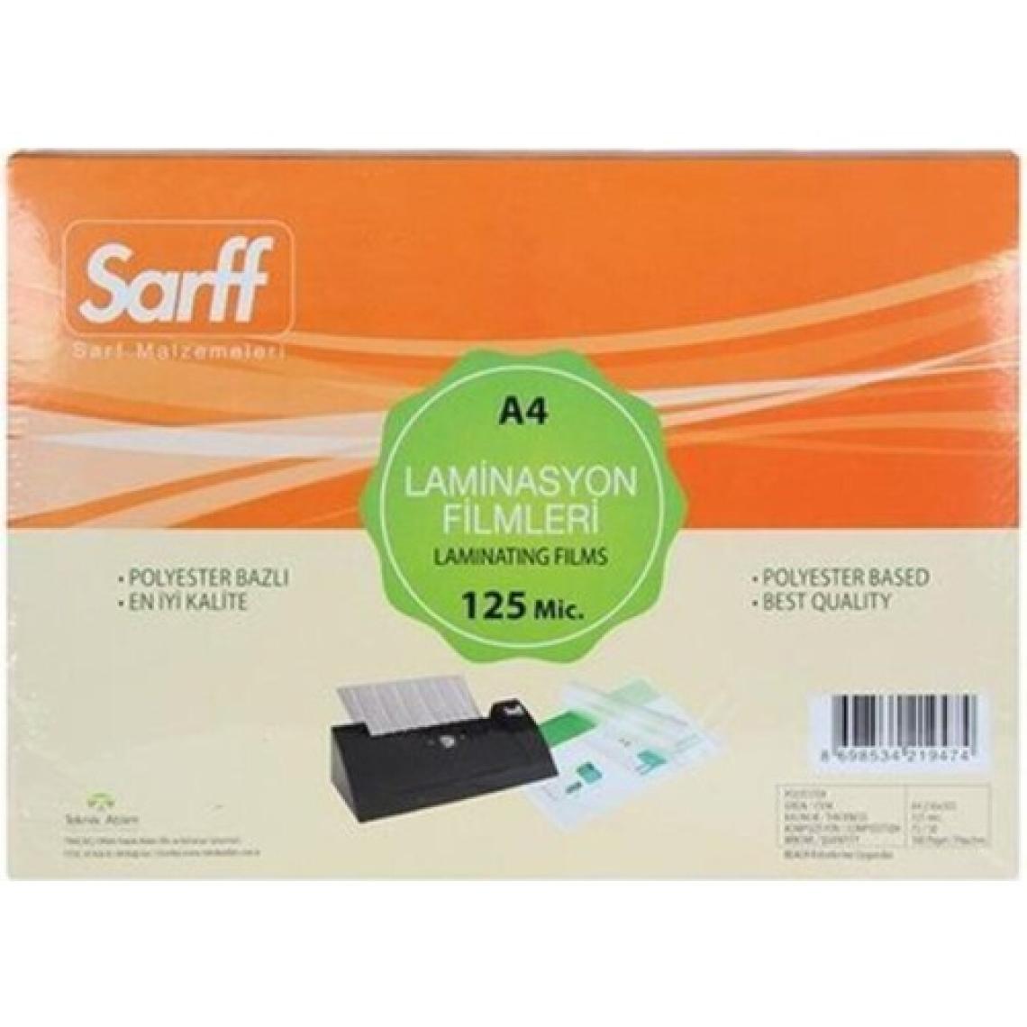 Sarff Laminasyon Filmi 125Mic.A/4 216*303