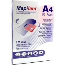 Mapi Laminasyon Filmi A4 125 Micron 10'lu