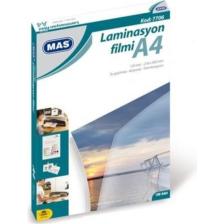 EKS Ticaret Mas Laminasyon Filmi A4 125 MIC.100 Lü 7706/