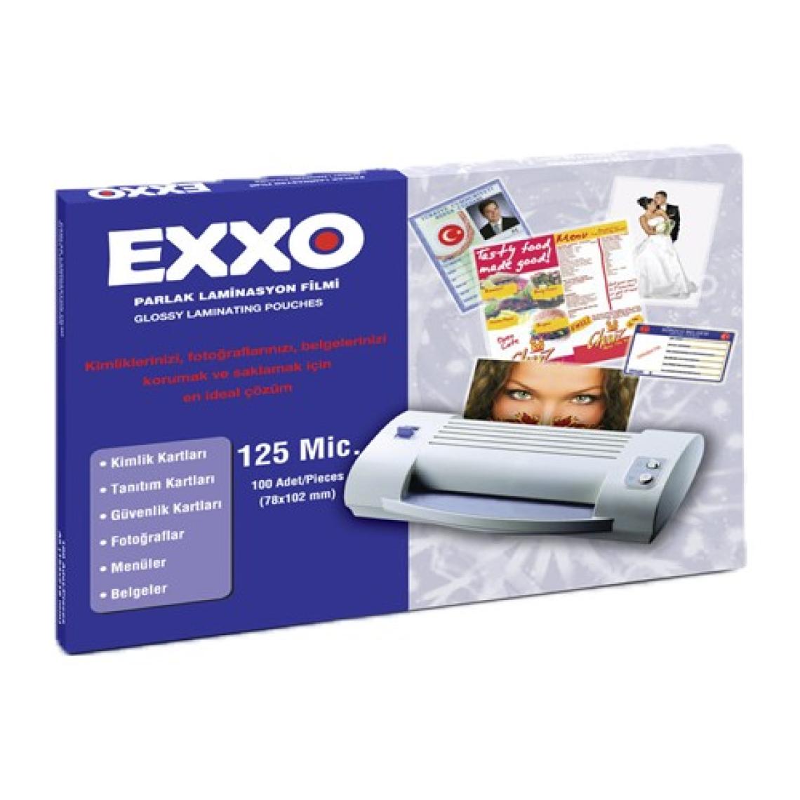 Exxo Laminasyon Film A-4 125 Mic 100 Lü