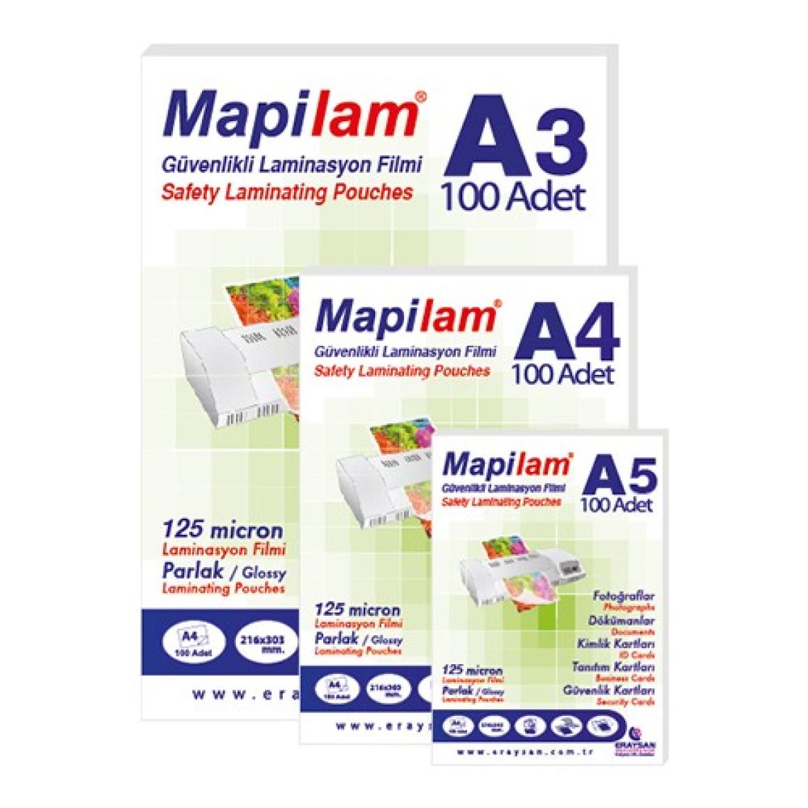 Mapilam 125 Mic A5 Parlak Laminasyon Filmi (1021205)