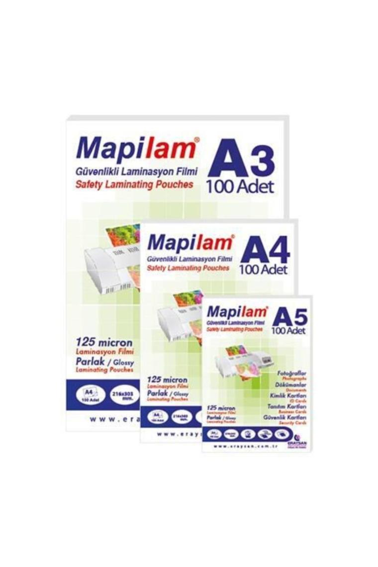 Lam Laminasyon Pvc Filmi A4 125 Micron 100'lü Paket