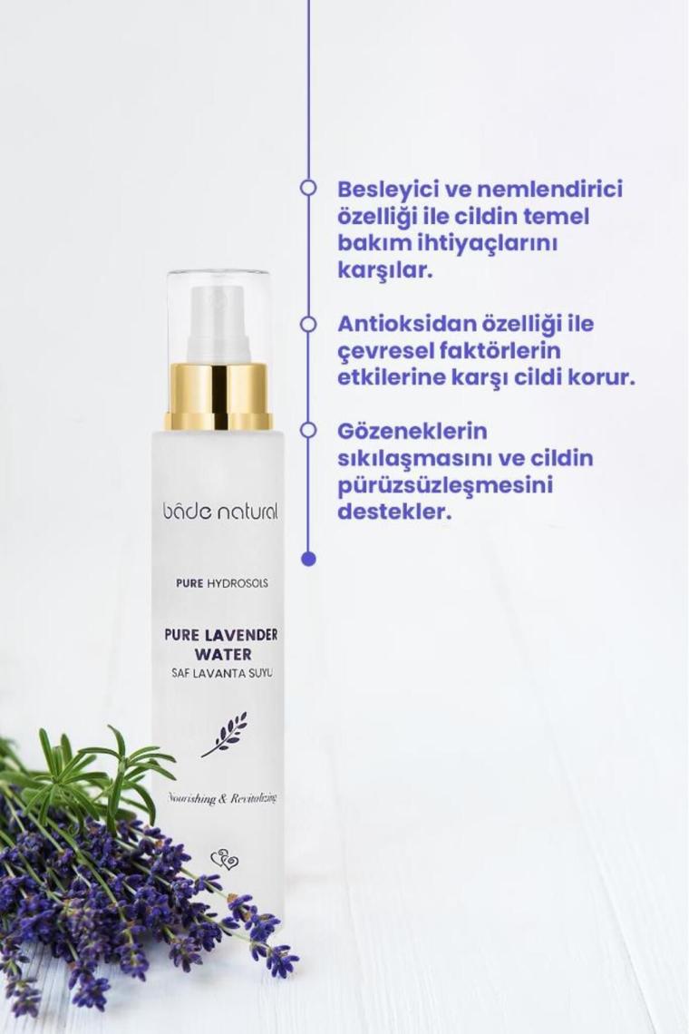Lavanta Suyu %100 Doğal Ve Saf Canlandırıcı Ve Besleyici Etkili Tonik 100 ml