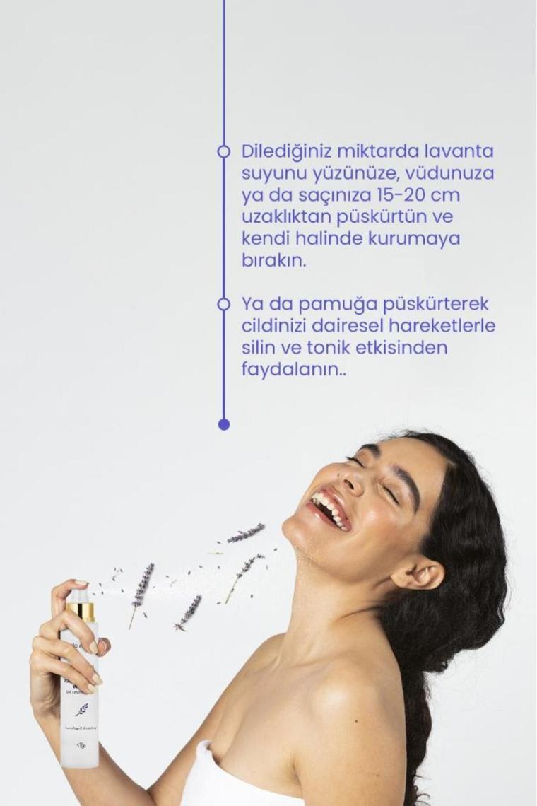Lavanta Suyu %100 Doğal Ve Saf Canlandırıcı Ve Besleyici Etkili Tonik 100 ml